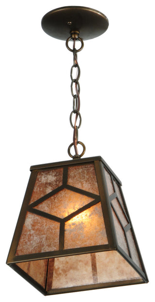 8 Square Diamond Craftsman Mini Pendant