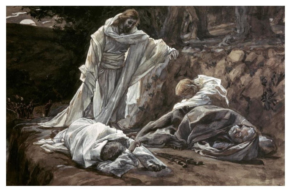 "Could Ye Not Watch With Me One Hour" Paper Print by James Tissot, 24"x16"