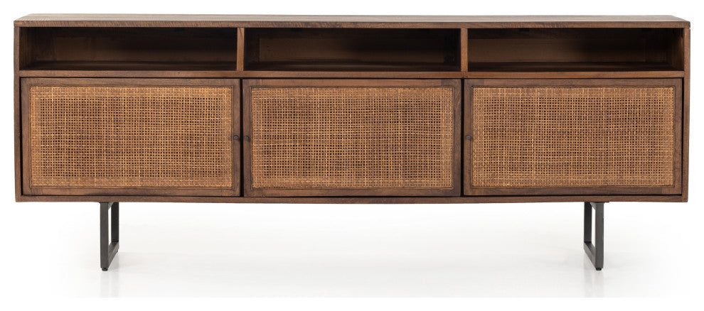 Carmel Media Console-Brown Wash