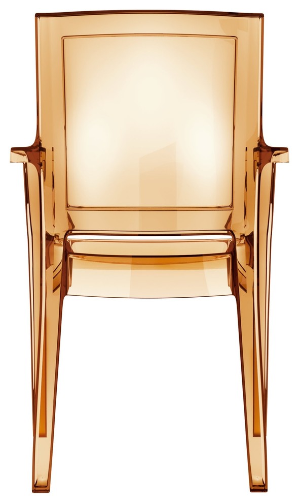 Compamia Arthur Dining Chairs, Set of 4, Transparent Amber