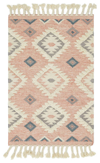 Unique Loom Ivory Mesa Area Rug, Pink, 4'x6', Rectangular