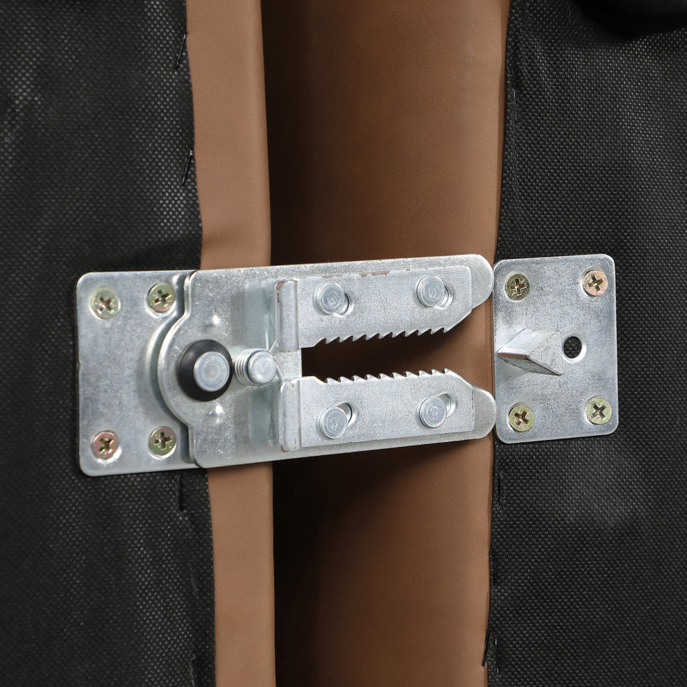 Cube Upholstered Modular Component, Brown, Vegan Leather, Corner Chair