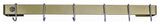 Handcrafted 30" Wall Rack Utensil Bar w 6 Hooks, Brass PC