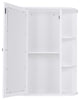 Modern Bathroom Cabinet Single Door Shelves Wall Mount Cabinet