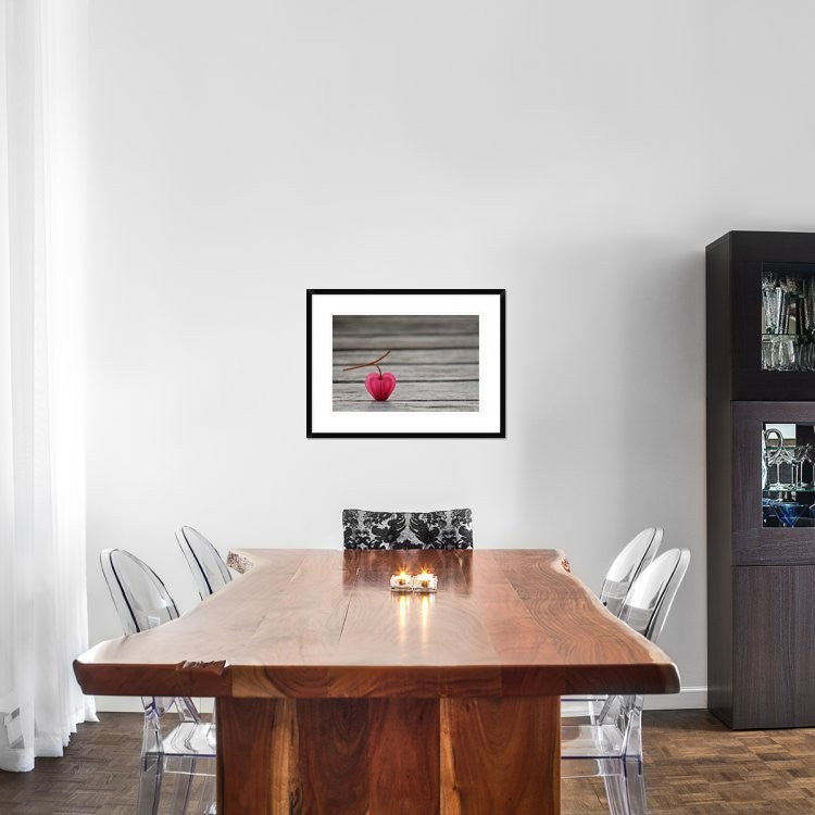 "Natural Heart" Framed Digital Print by Lotte Gronkjaer, 30x22"
