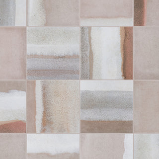 Matter Canvas Taupe Red Porcelain Floor and Wall Tile