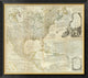 "Composite: North America, 1776" Framed Canvas Giclee by Thomas Jefferys, 40x36"