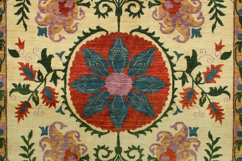 Aria Fine Chobi Briella Ivory Rug 9''2"x12''4"