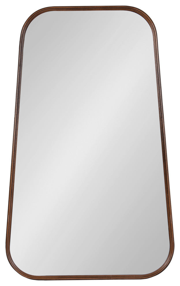Caskill Framed Cowbell Wall Mirror, Bronze 20x32