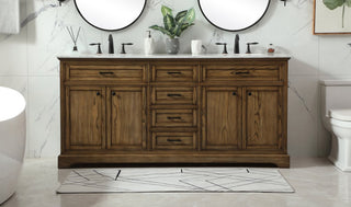 Home Living 21.5" Transitional Driftwood-Light Bathroom Vanity