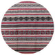 Ahgly Company Indoor Round Mid-Century Modern Area Rugs, 8' Round