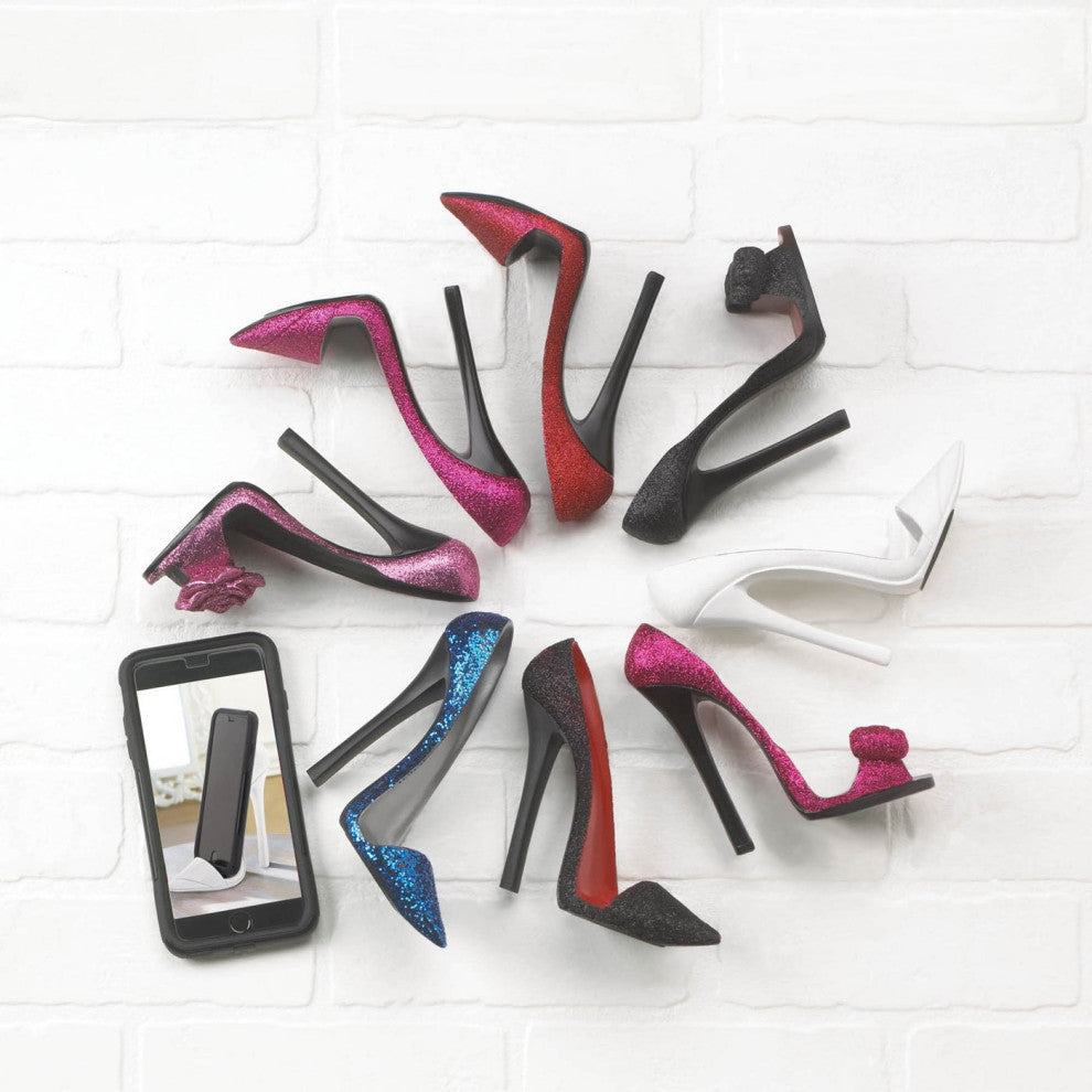 Sparkle Blue Shoe Phone Holder
