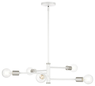 White Modern, Urban, Scandinavian, Chandelier