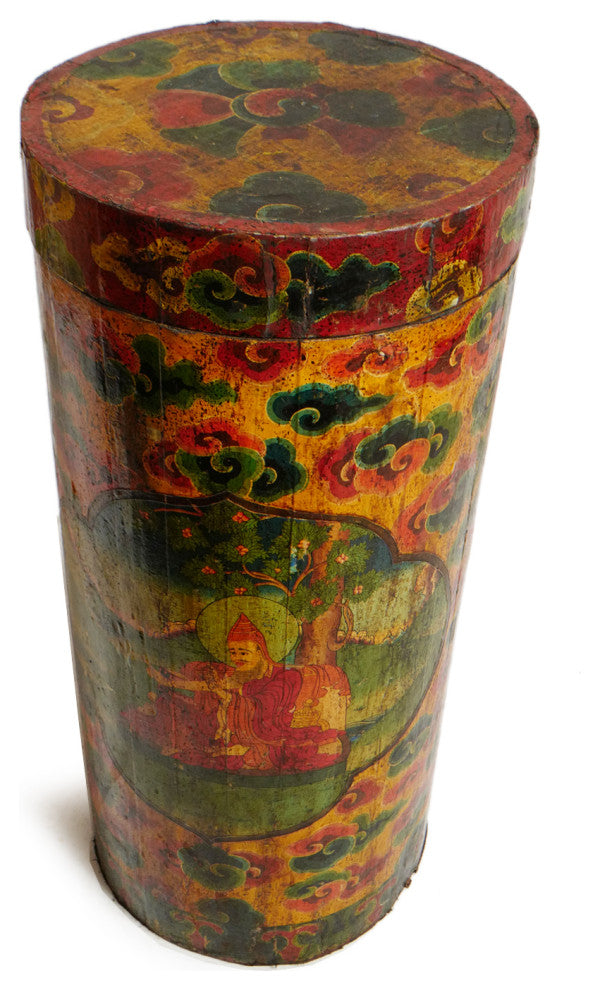 Consigned Tibetan Cylinder Box