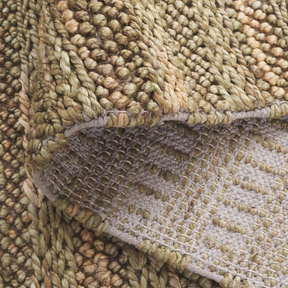 Safavieh Natural Fiber Couture Collection NFC101 Rug, Green/Natural, 4'x6'