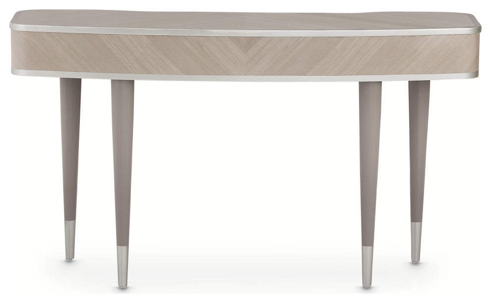 Lanterna Vanity With Mirror, Silver Mist