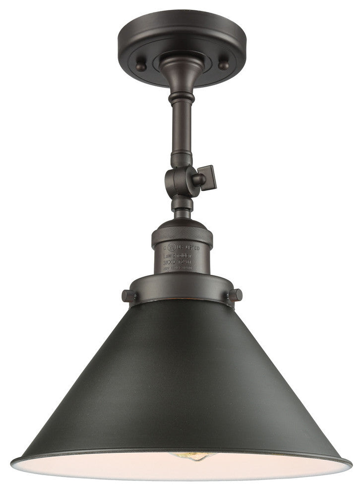 Briarcliff 1-Light Semi-Flush Mount, Oil Rubbed Bronze