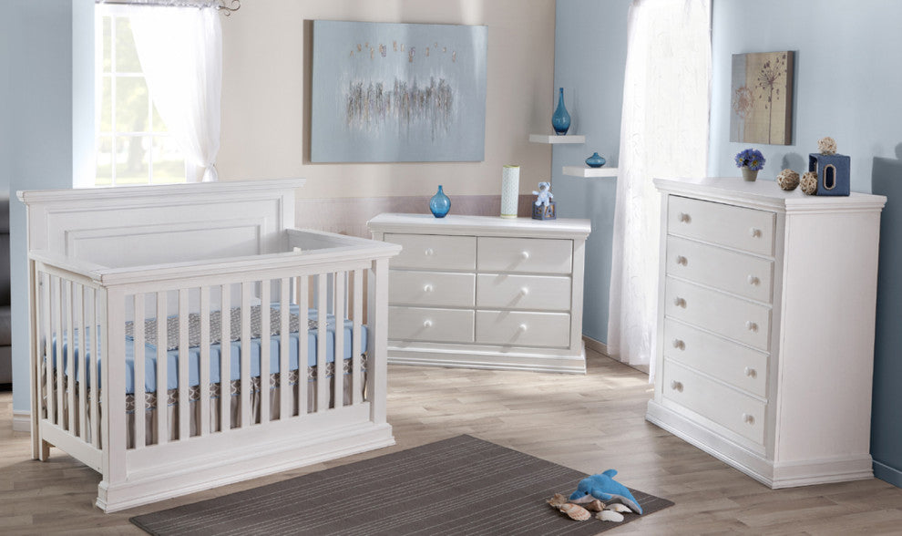Pali Design Modena Forever Crib, Vintage White
