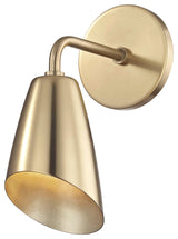 Kai 10"H LED Wall Sconce, Finish: Aged Brass