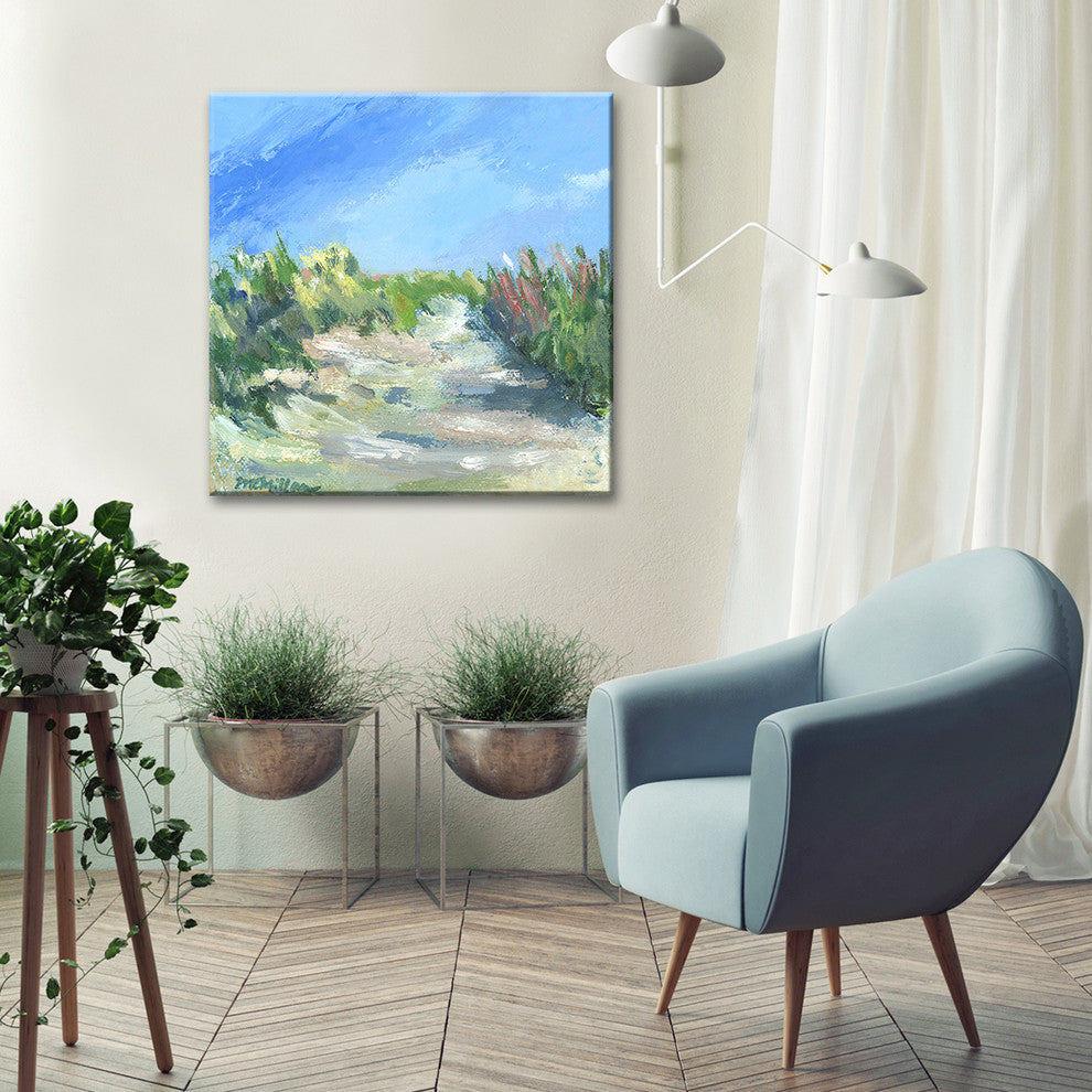 Seagrass Walk' Ready2HangArt Canvas by Leslie Owens, 16"x16"