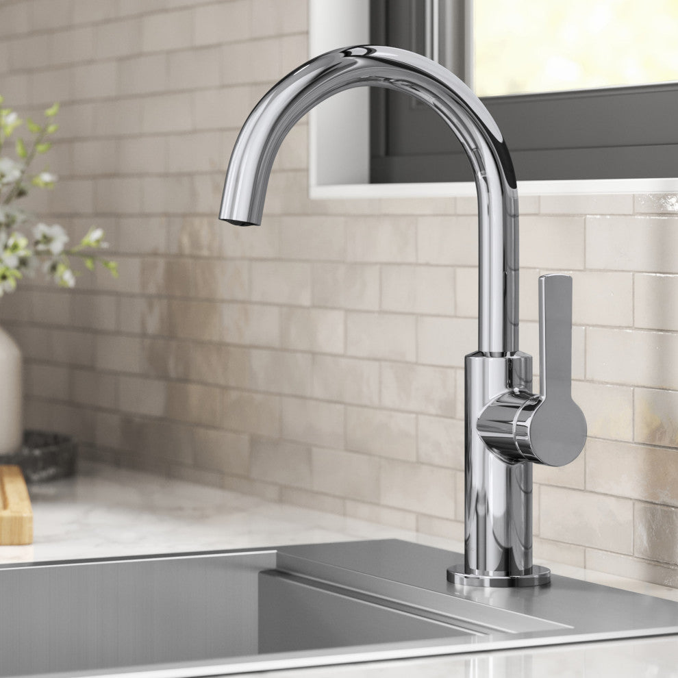 Oletto 1-Hole Kitchen Bar Faucet Matte Black