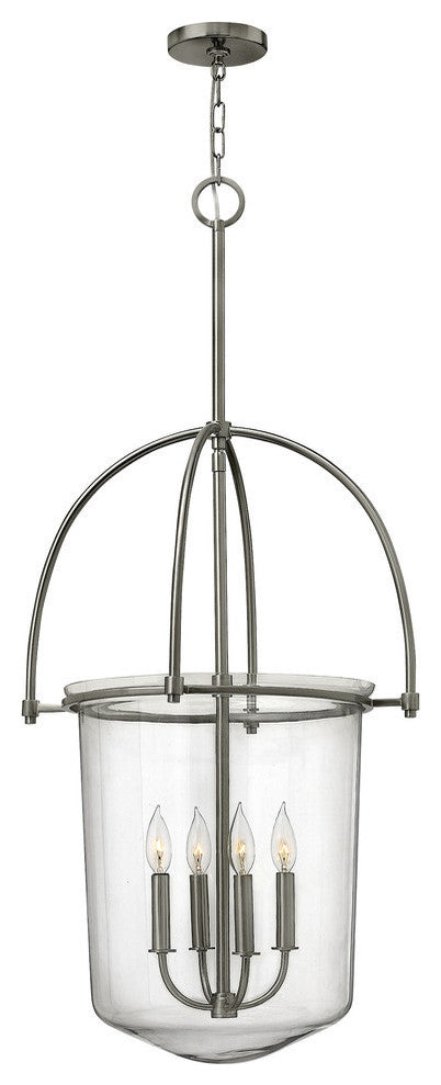 Hinkley Clancy Foyer Large Pendant, Brushed Nickel