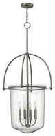 Hinkley Clancy Foyer Large Pendant, Brushed Nickel