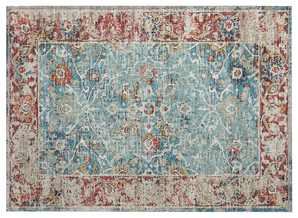 Indoor/Outdoor Marbella MB2 Mediterranean Machine Washable 1'8" x 2'6" Rug