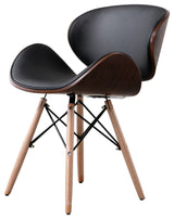 Home Beyond Black Synthetic Leather Leisure Arm Chair