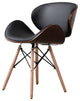 Home Beyond Black Synthetic Leather Leisure Arm Chair