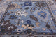 9' Square Hand-Knotted Turkish Oushak Wool Rug - Q13576
