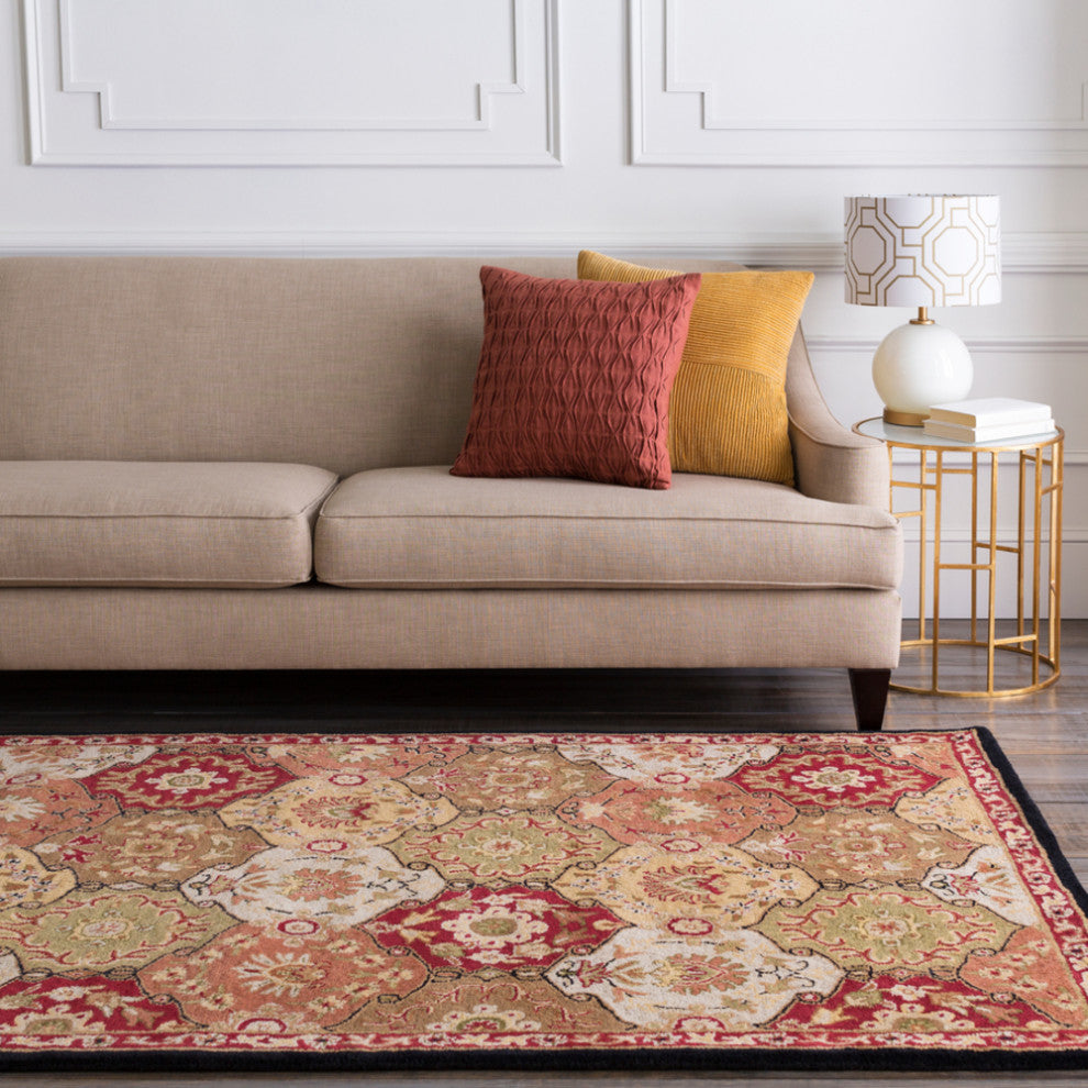 Surya Caesar CAE-1032 Traditional Area Rug, Camel, 3' x 12' Runner