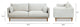 Haven 83" Oak Wood Flange Arm Sofa, Marled Gray Chenille