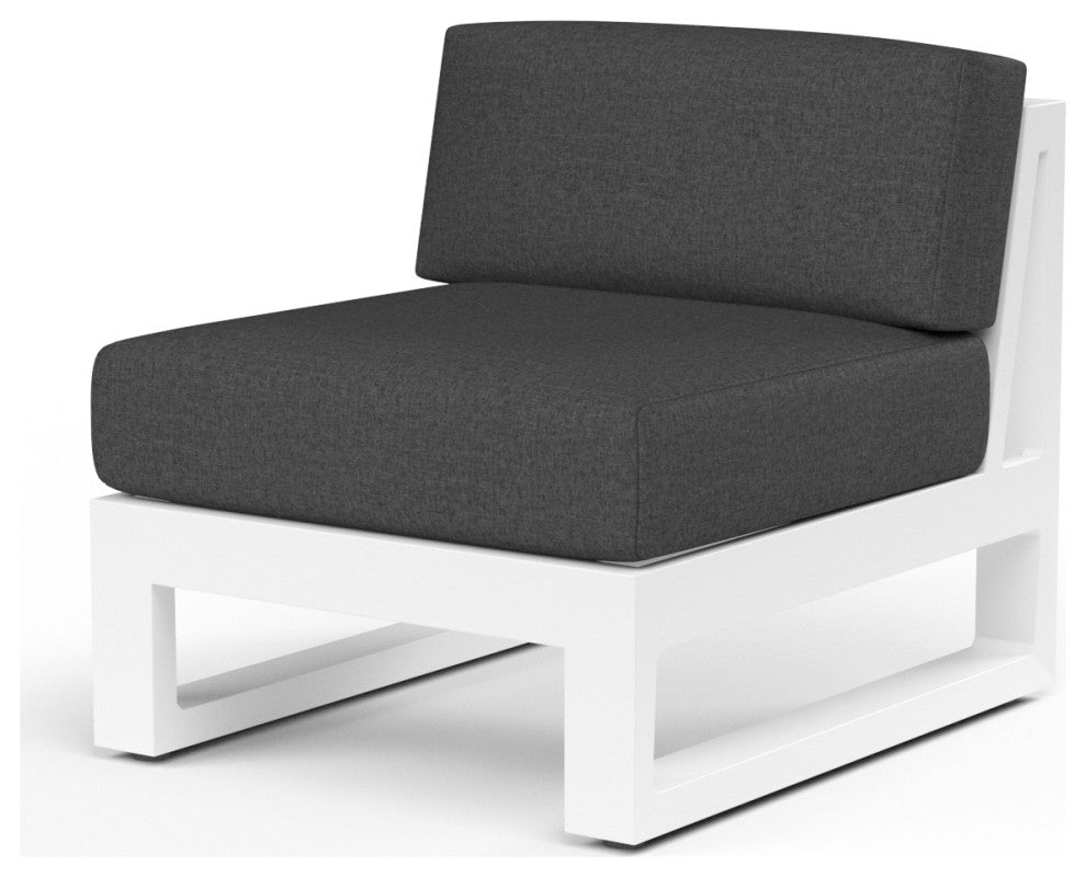 Newport Weather Resistant Design Armless Outdoor Club Chair