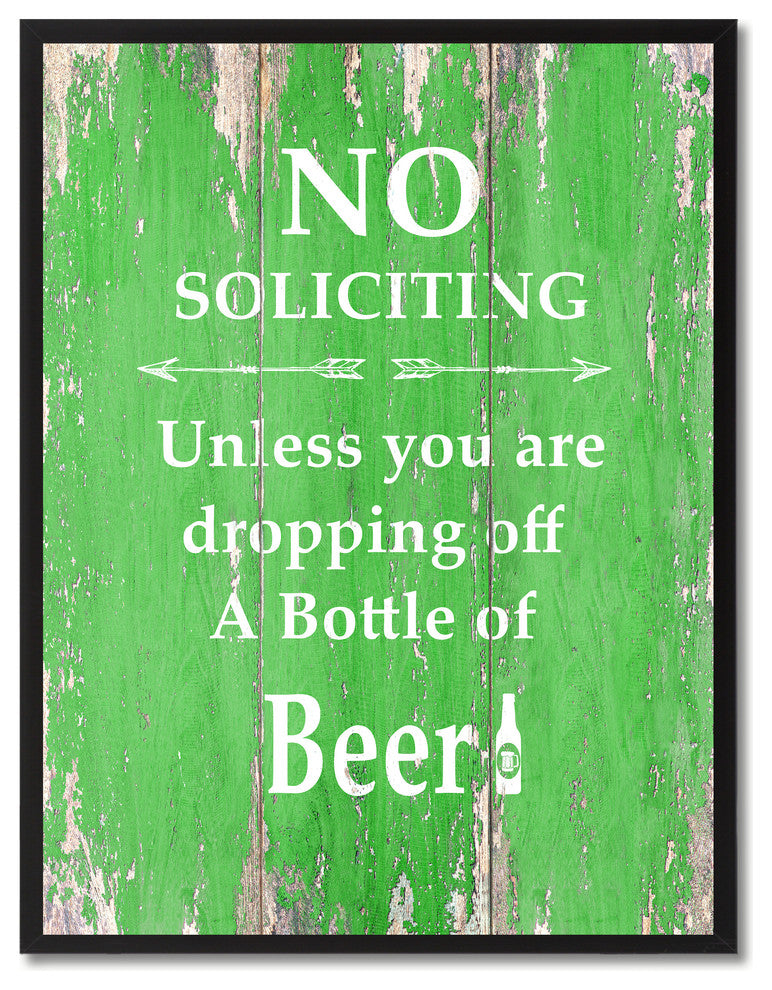 Dropping Off A Bottle Of  Beer Inspirational, Canvas, Picture Frame, 13"X17"