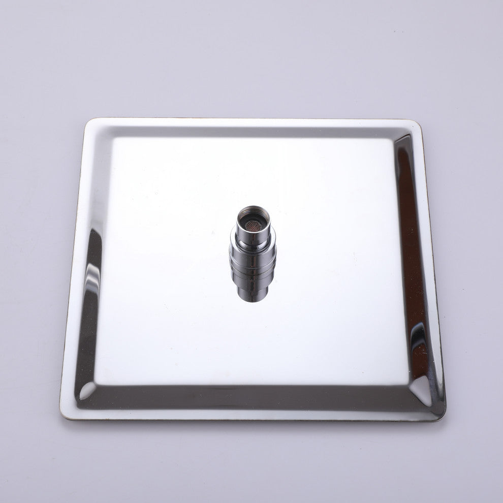 Wall Mounted Shower Faucet with Handheld Shower & Embedded Box, Brushed Nickel