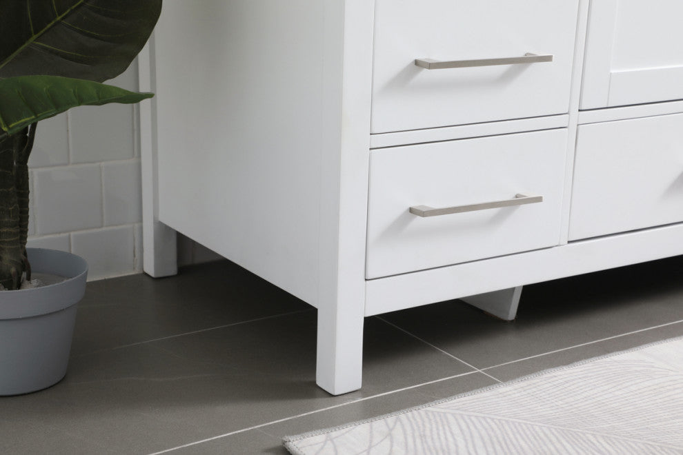 Isabel 54" SIngle Bathroom Vanity, White