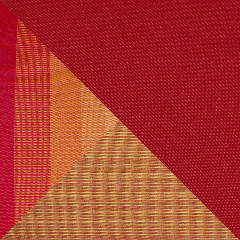 Milea 4 Piece Sunbrella Outdoor Patio Seating Set, Sunset Red