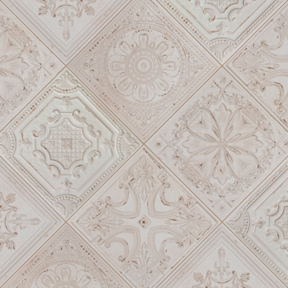 Fitz White Ceramic Wall Tile