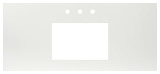 48" Native Stone Vanity Top in Pearl- Rectangle with 8" Widespread Cutout