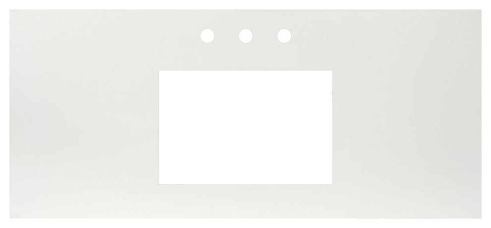 48" Native Stone Vanity Top in Pearl- Rectangle with 8" Widespread Cutout