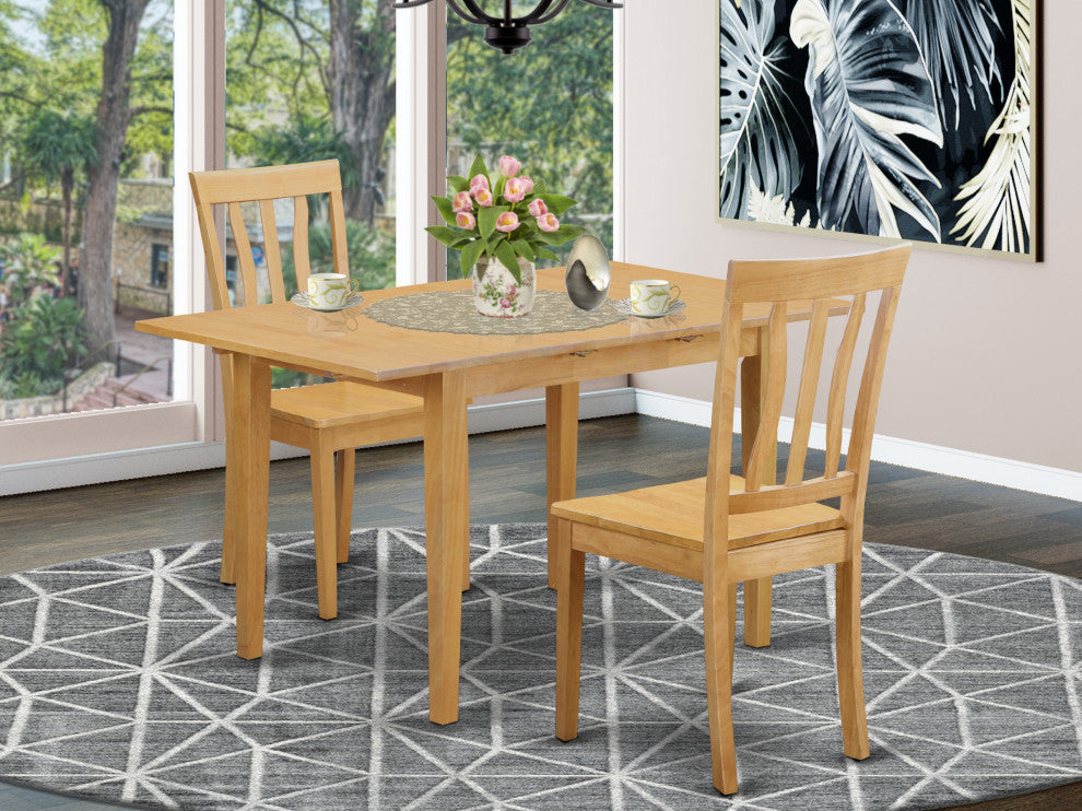 3 Pc Dinette Table Set Kitchen Dinette Table And 2 Dining Chairs