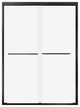 Double Sliding Framed Shower Door, 72"76"