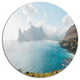 Hout Bay From Chapman Peak, Seashore Round Metal Wall Art, 11"
