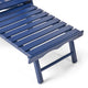 GDF Studio Katherine Outdoor Reclining Wood Adirondack Chair With Footrest, Navy