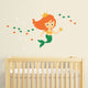 Mermaid Wall Decal, Scheme C, Small