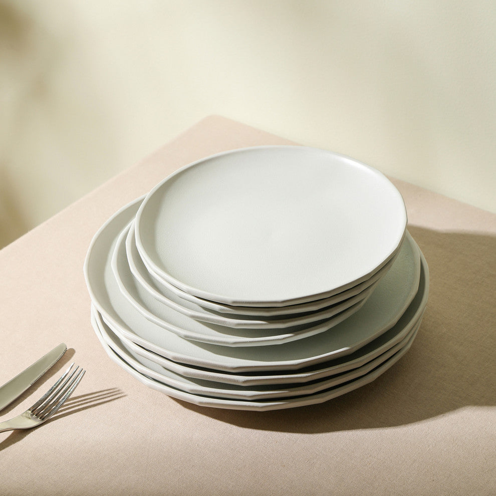 Stone Lain Rio Stoneware Dinner Plate Set of 4, Beige