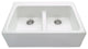 The Appalachian double-bowl Kitchen Sink, White RKS234W