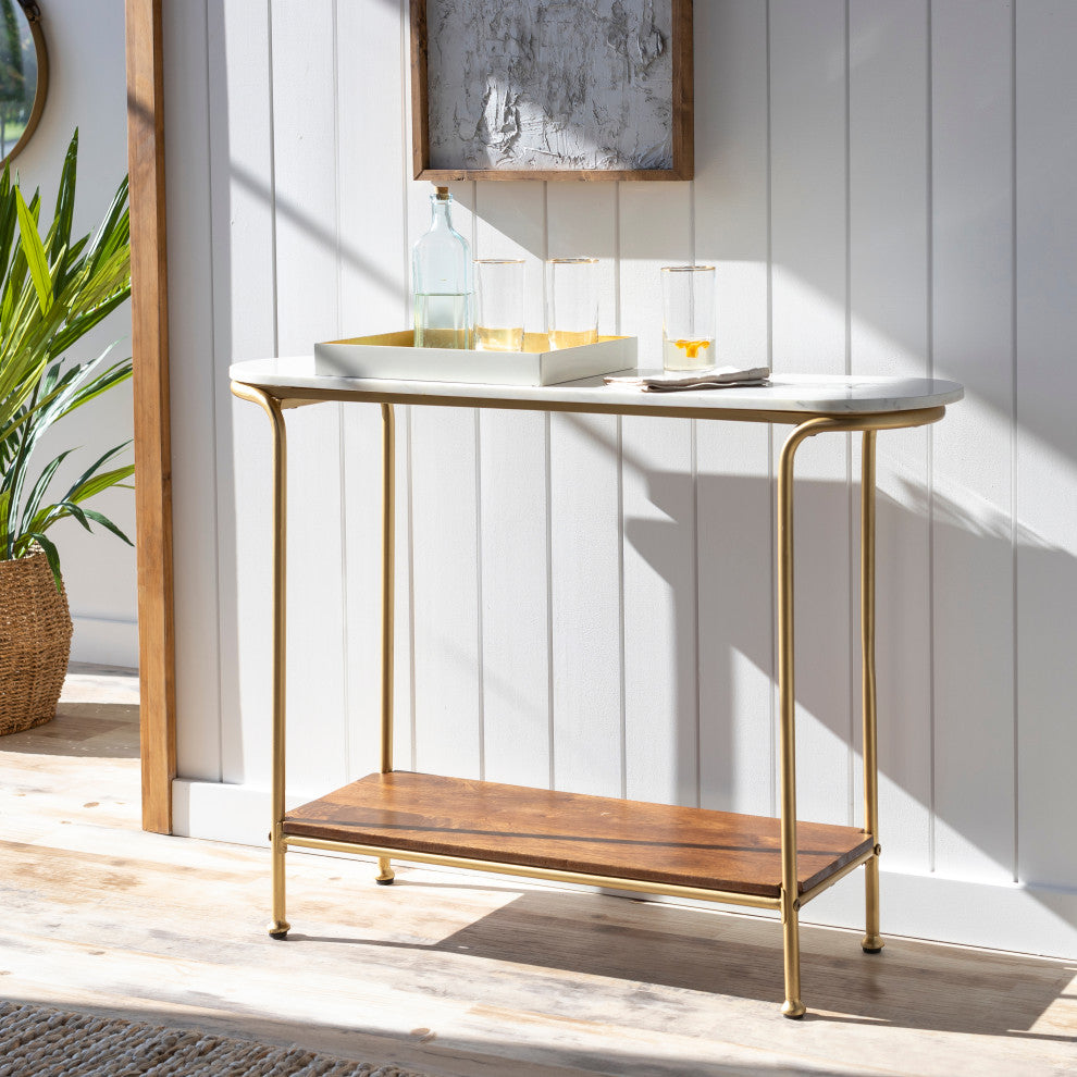 Surya Nicola Console Table 30"Hx43"Wx11"D