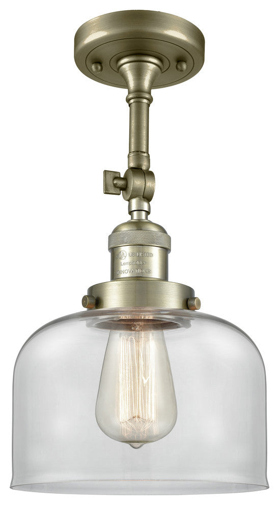 Innovations Lighting 201F-Ab-G72-Led 1 Light Dimmable Led Semi-Flush Mount